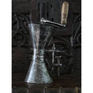 Sheet Iron Coffee Grinder, "hourglass" Model, 17th–18th Century