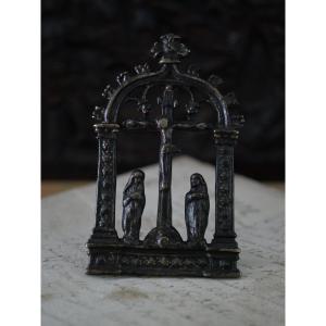 Medieval Bronze Pax– Late 15th Century – Formerly In The Collection Of Dr. Jean Moreaux 