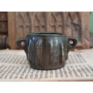 Medieval Spanish Bronze Mortar With Wings – 13th-14th Century, Heritage Of Al-andalus