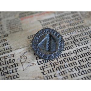 Medieval Seal Matrix - Guillaume Echampart France, 14th Century - Prestigious Provenance