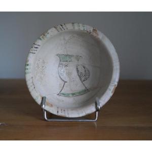 Medieval Italian Majolica Bowl - Upper Lazio, 14th-15th Century, Early Period