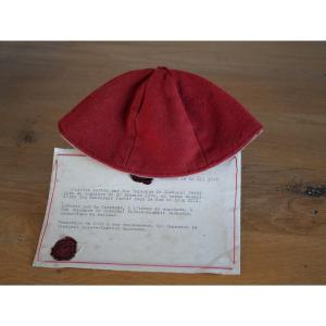 Pontifical Cap Of Pope Leo XIII - Conclave Of 1878 - Cardinal Provenance
