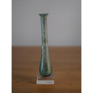Roman Glassware - Balsamaire In Blown Glass - 1st / 2nd Century Ad Diatkine Collection