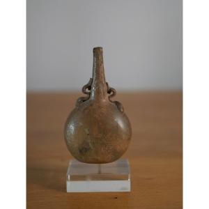 Mamluk Qumqum, Medieval Islamic Glassware, Syria Or Egypt, 12th-13th Century, Archaeology