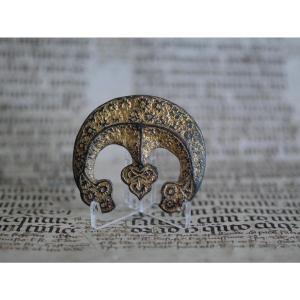 Medieval Gilt Bronze Escarcelle Weight - London, 15th Century, Gothic Middle Ages