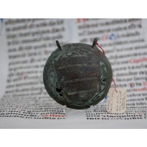 Copper Ampoule-reliquary From The Limousin Workshops, 13th Century - Joseph Laissus Collection