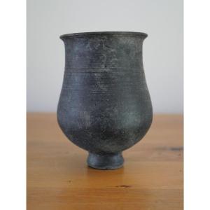 Roman Terra Nigra Vase - Gallo-roman, 4th Century - Provenance Bavay (nord) Archéologie