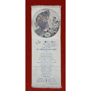 Wedding Menu Mucha Privat Livemont Brussels Art Nouveau Viollet Le Duc Collard Vonnot Viollet