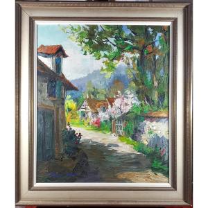 In Spring Oil On Canvas Paul Caron 20th Circle Of Painting