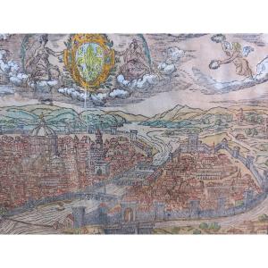 Cosmographia Universalis Sebastian Münster Florenz Firenze Florence XVI City View Engraving