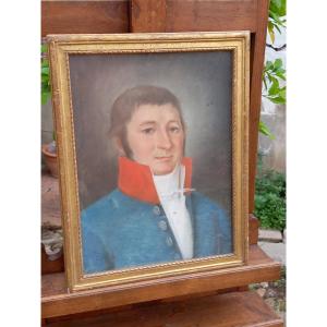 Portrait Of A War Commissioner In A Empire-era Military Uniform, 19th Century