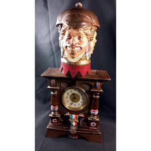 Patriotic Automaton Clock With Music Box And Snuffbox, 1870-1871 War