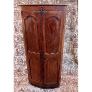 18th Century Natural Wood Corner Cabinet, Louis XV Period