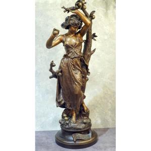 Hippolyte Moreau "mireille", Important Spelter
