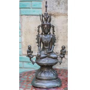 Buddha Burma Shan Bronze 50 Cm