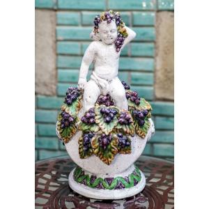 Bacchus, Glazed Ceramic, Center Table