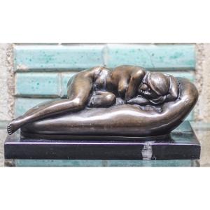 Ljr Collin, Bronze Sculpture Woman