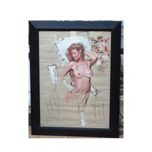 Yves Le GUELLEC, "NU" sous verre