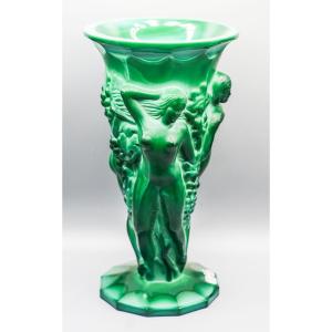 Desna Art Deco Naiad Vase