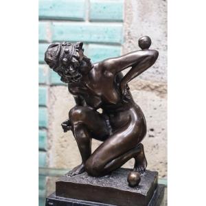 Affortunato Gory, Bronze Art Deco Woman, "malabarista" - Juggling
