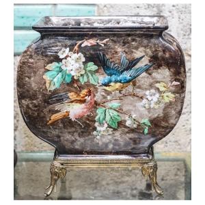 Earthenware Planter Fb Paris, Circa 1900