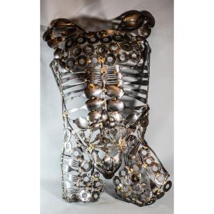 Metal Man Sculpture
