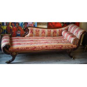 Mahogany Chaise Longue