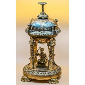 Rare Asian Bronze Table Chime Bell