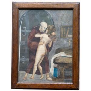 The Ecclesiastic Confesse Gouache