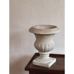 Medici Vase In White Marble, Probably Late 18th / Early 19th Century