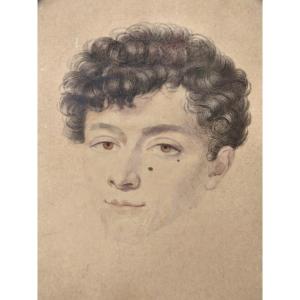 Miniature Depicting General Nicolas Philippe Guye At The Age Of 20, Late 18th Century
