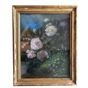 19th-century Pastel, Wildflowers