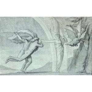 Follower Of Heinrich Füssli - Calais And Zétès Chasing The Harpies
