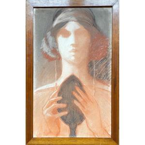 Young Woman In Mirror