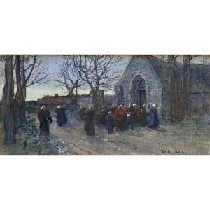Luigi Loir - Exit From The Breton Church