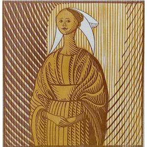 René Quillivic (plouhinec, 1897 – Paris, 1969) - The Fiancé Of The Fisherman Of Iceland, A Young Breton Woman 