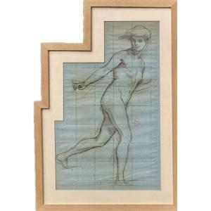 Henri Léopold Lévy - Preparatory Figure Of The Sun-apollo