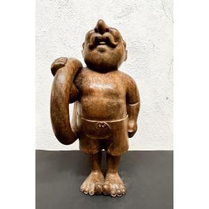 Wooden Sculpture - The Bathers - The Man