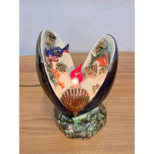 Seashell Nightlight, Vallauris, 1970s