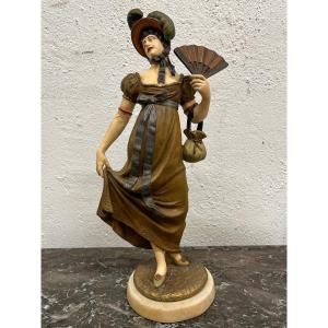 "wonderful" Sculpture With A Fan