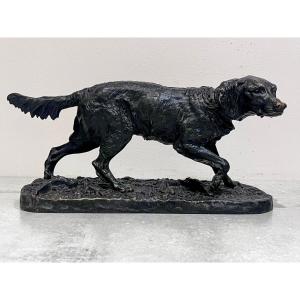 Bronze Animal Dog By Pierre-jules Mêne