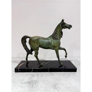 Thoroughbred Horse In Spelter, 20th Century