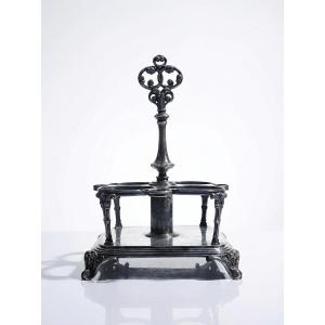 Antique Silver-plated Metal Display Stand, 1900-1915, Thouret Silversmiths