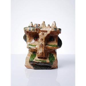 Brutalist Modernist Anthropomorphic Sculpture In Glazed Terracotta, Vintage 1970s-2000s
