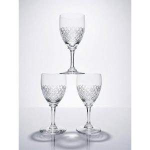 Trio Of Fine Crystal Port Or Aperitif Glasses, Saint-louis Style, Baccarat... 1950-1970