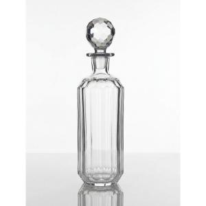 Antique Cut-glass Crystal Whisky Decanter, 1920-1930, Baccarat Style