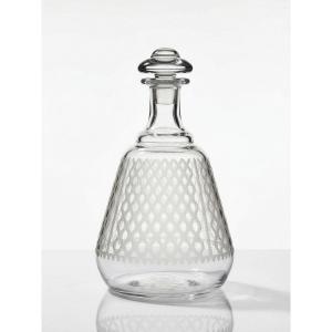 Engraved Crystal Carafe "alhambra" Model Baccarat 1900s-1920s