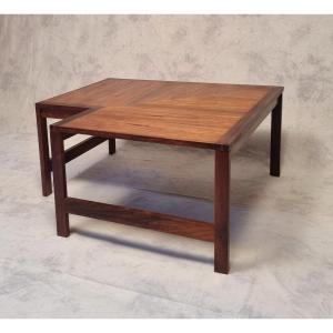 Corner Coffee Table - Ole Knudsen & Torben Lind For France & Son - Rosewood - Ca 1960
