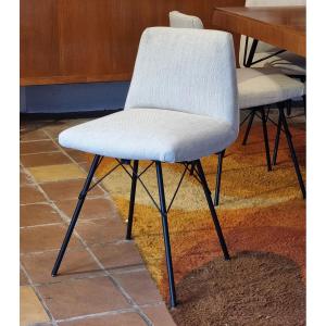 Set Of Six Chairs By Gérard Guermonprez, France, 1950