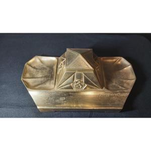 Bronze Inkwell Signed A. Marionnet 